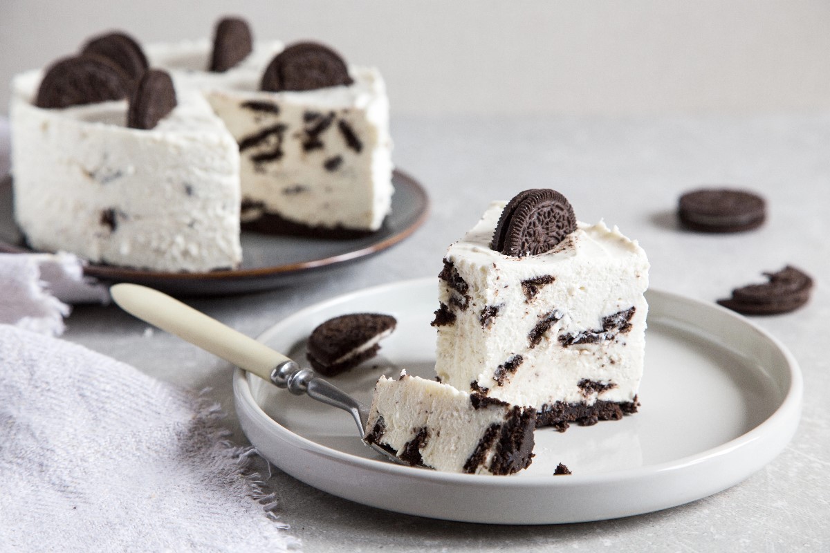 Chocolate on cheese cake