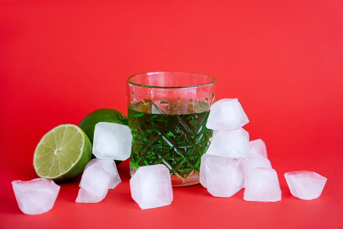 Colored ice