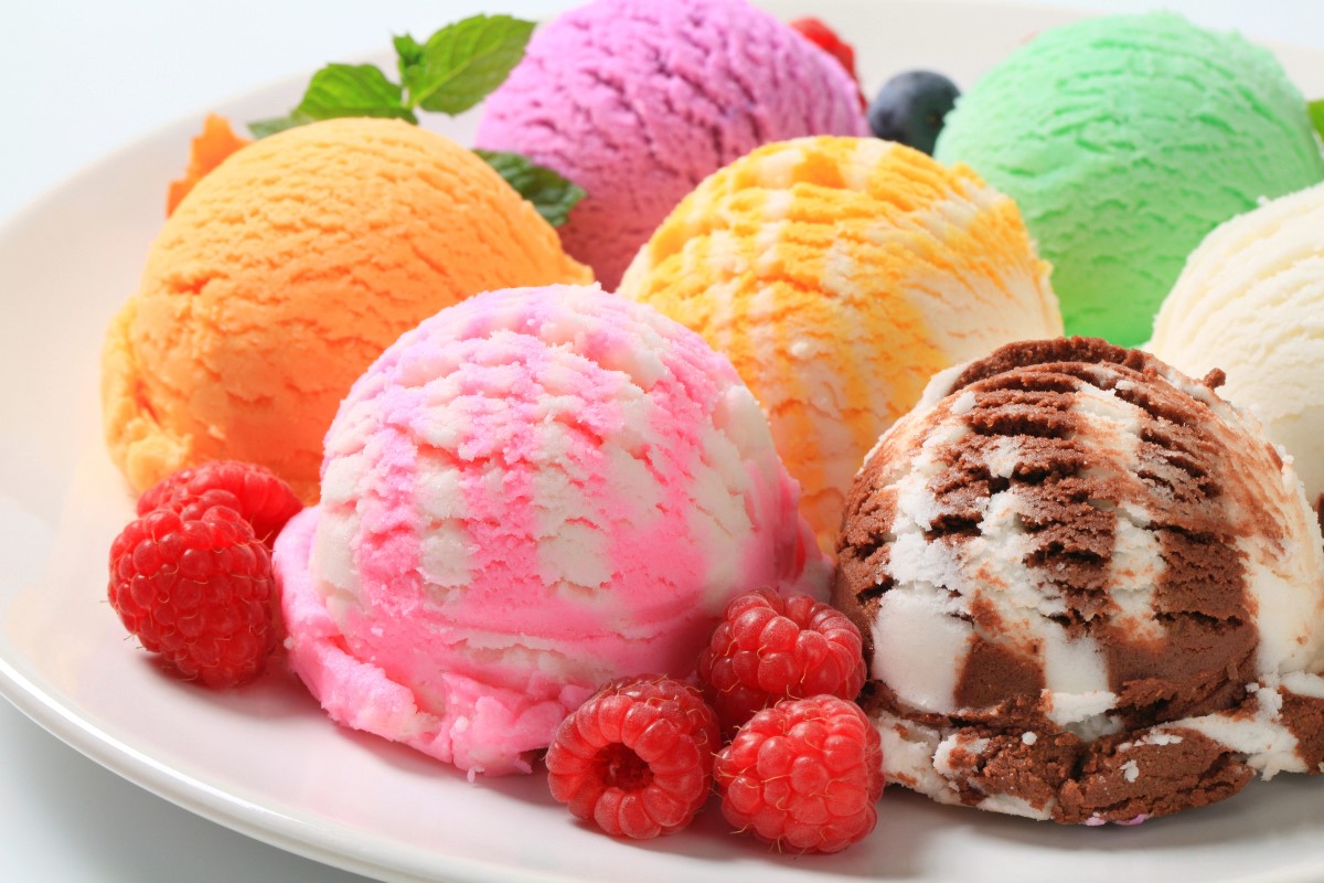 Colorful ice cream