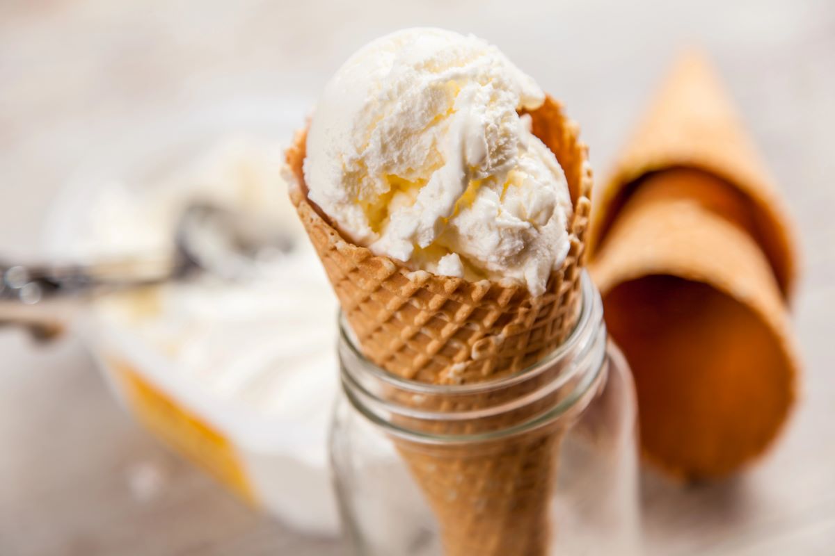 Corn ice cream