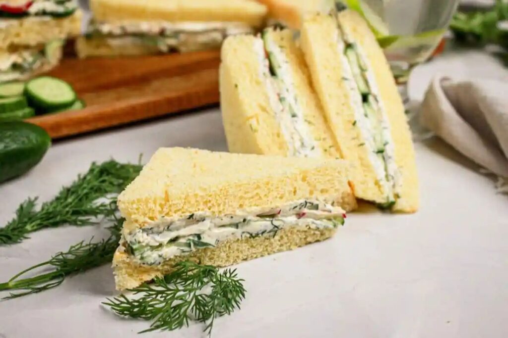 Cucumber and Cream Cheese Sandwiches by Marias Mixing Bowl