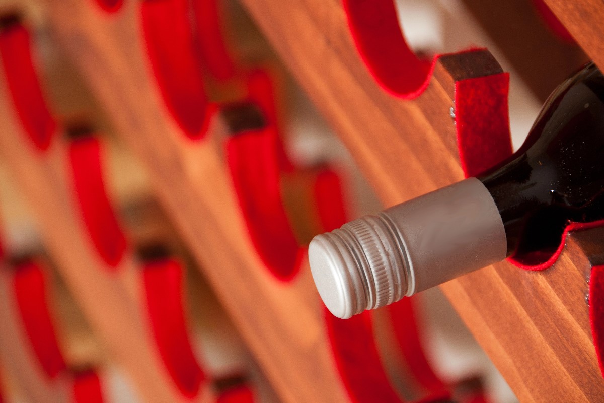 Empty wine rack