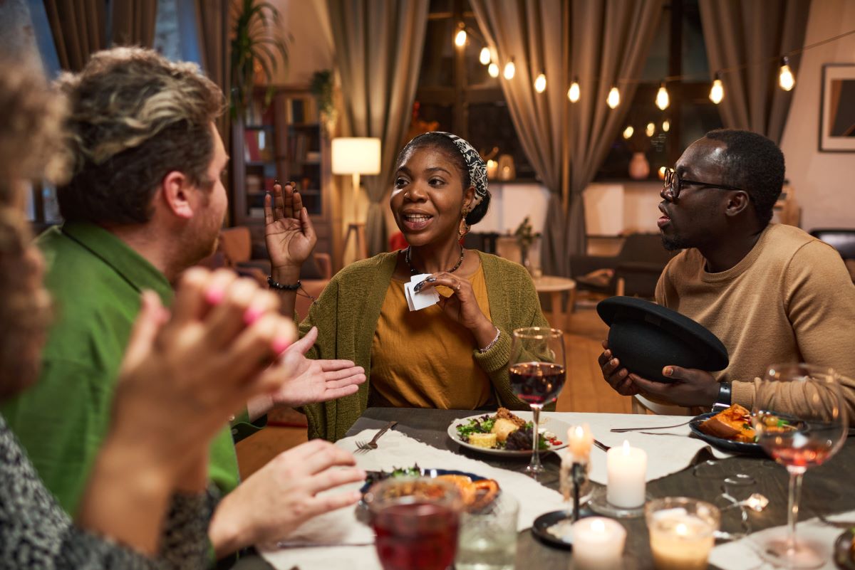 Family dinner party