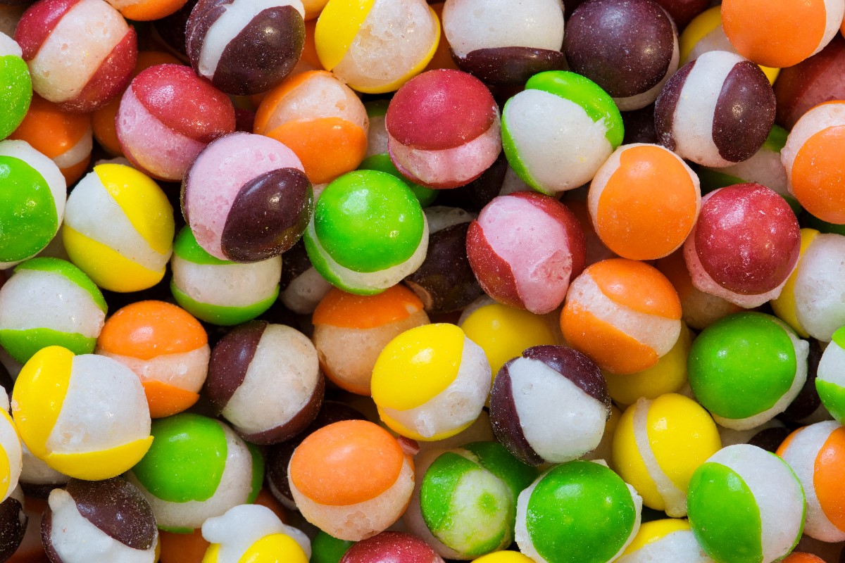 Freeze dried candy