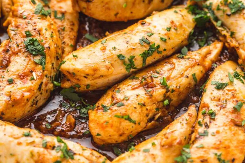Garlic Butter Chicken Tenders by Little Sunny Kitchen