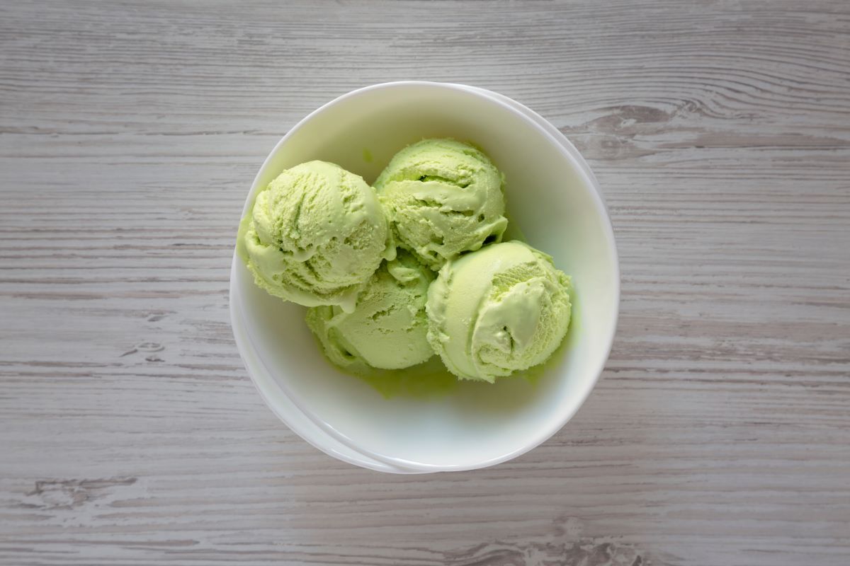 Green chili ice cream