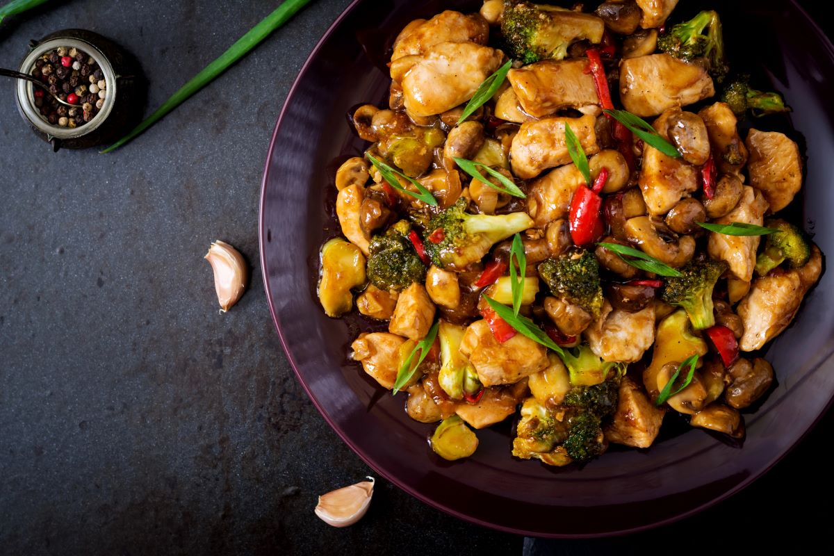 Grilled Chicken Stir Fry