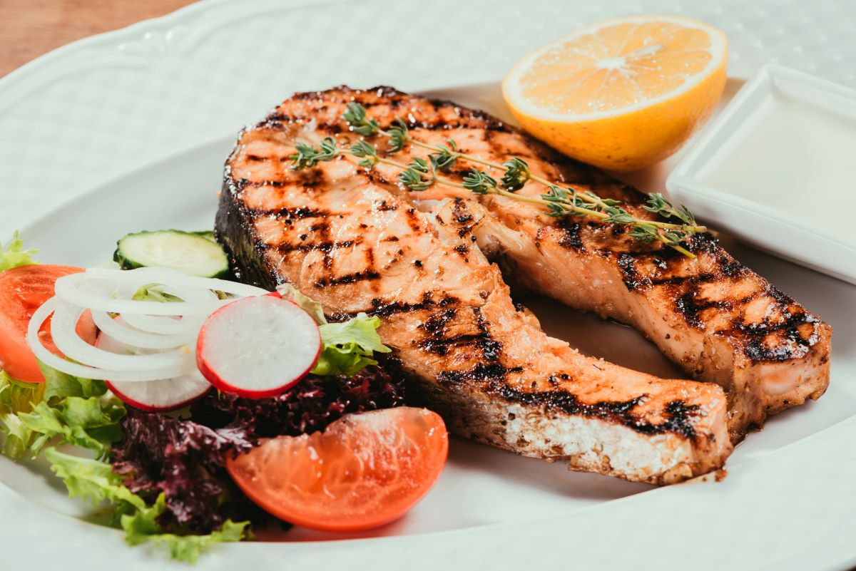 Grilled Salmon Plate