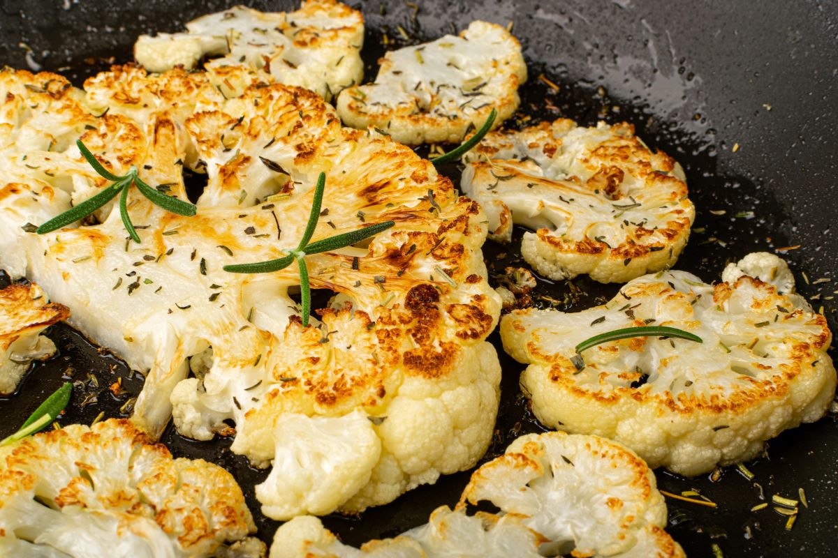 Grilled cauliflower steaks
