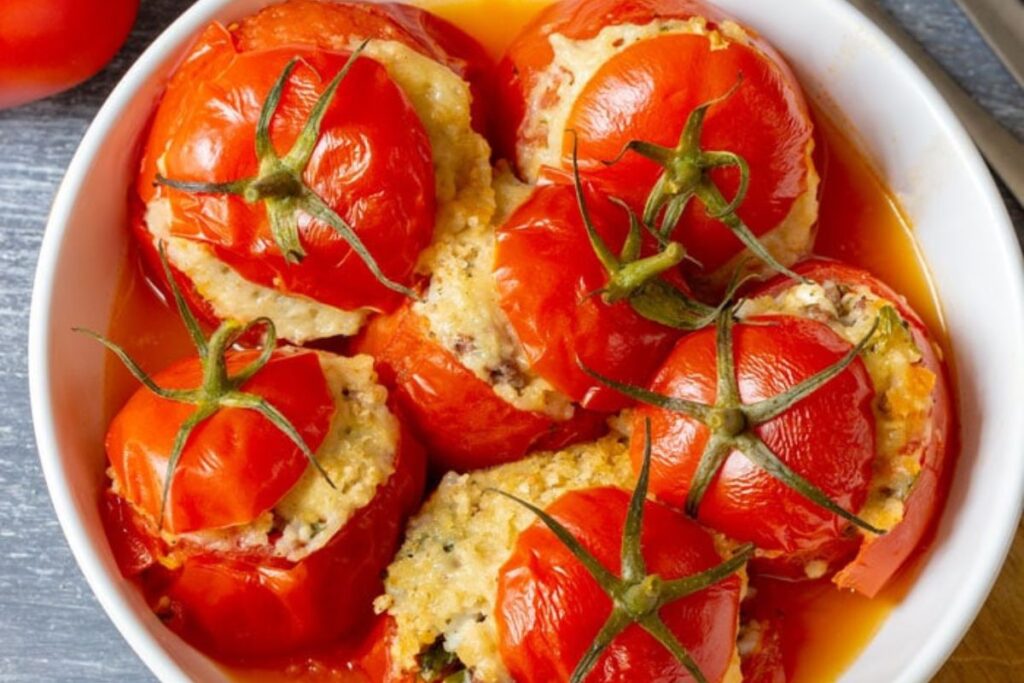 Instant Pot Stuffed Tomatoes by Happy Foods Tube