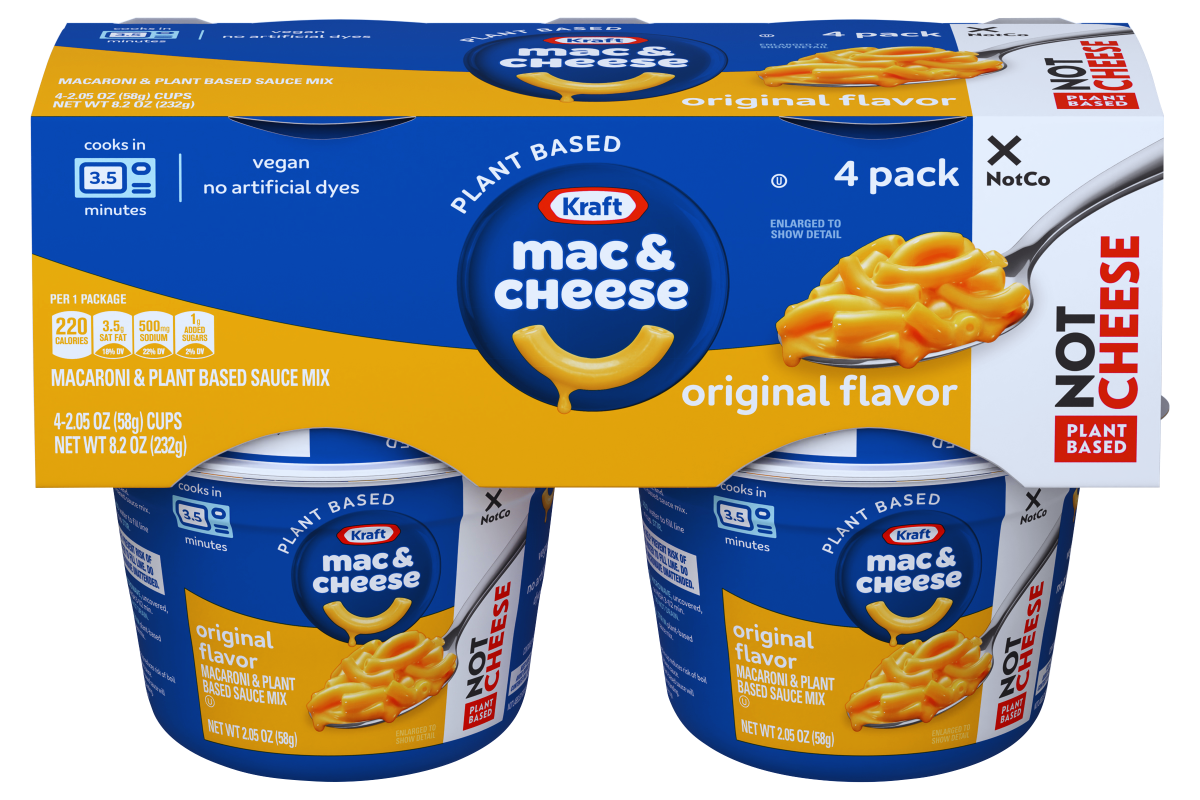 Kraft brand mac and cheese cups