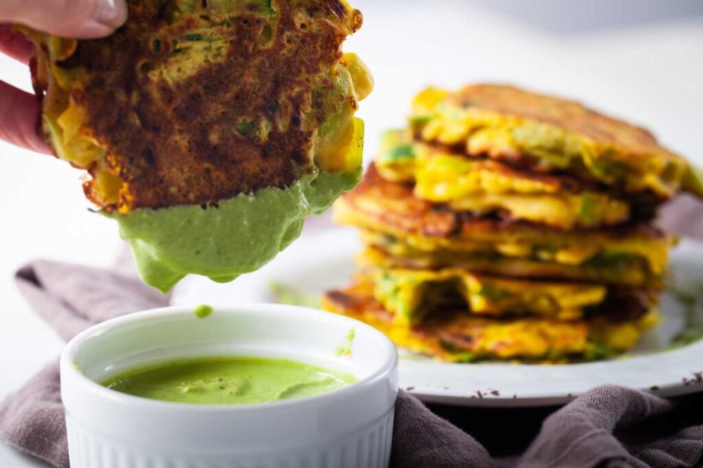 Leek Fritters With Chickpea Flour by My Chefs Apron