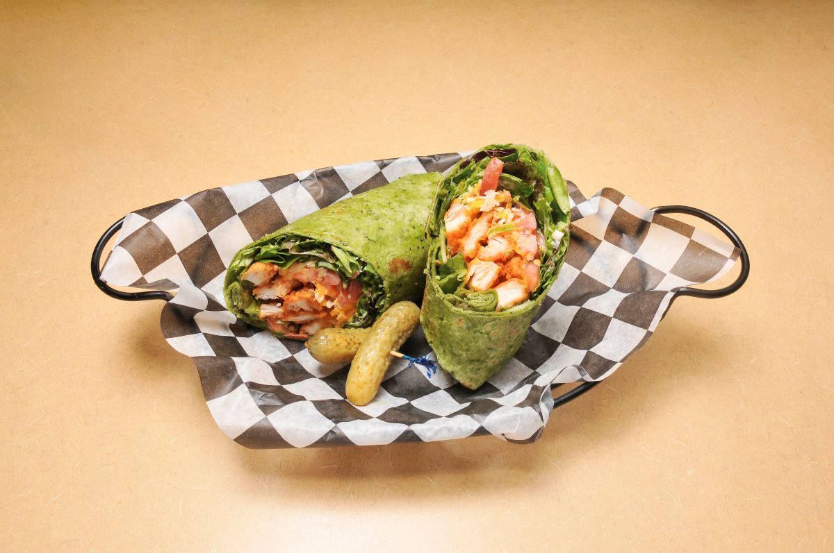 Lettuce wrapped turkey roll