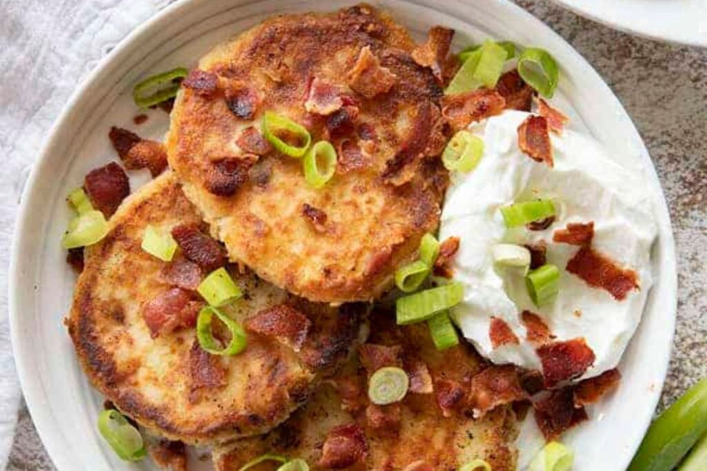Mashed Potato Pancakes by The Salty Marshmallow