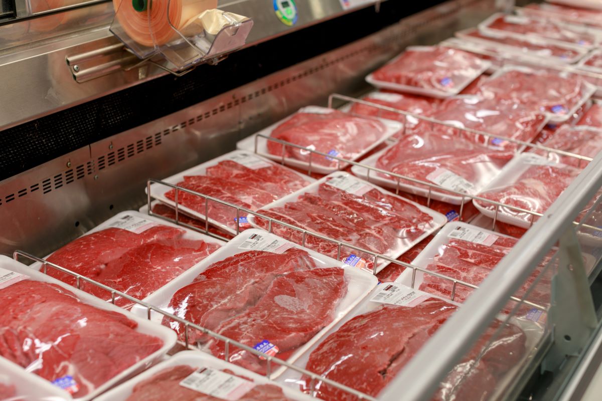 Meat in store