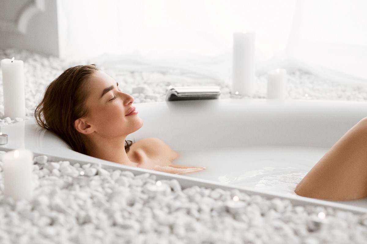 Milk in bath