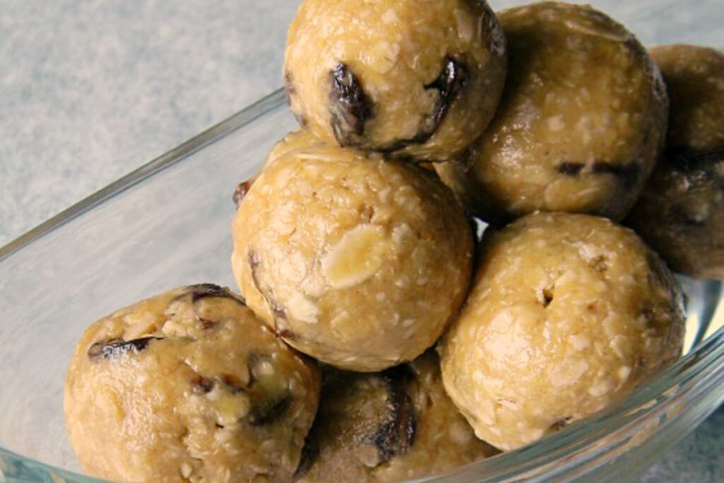 No Bake Oatmeal Raisin Cookie Energy Bites by Moms Test Kitchen