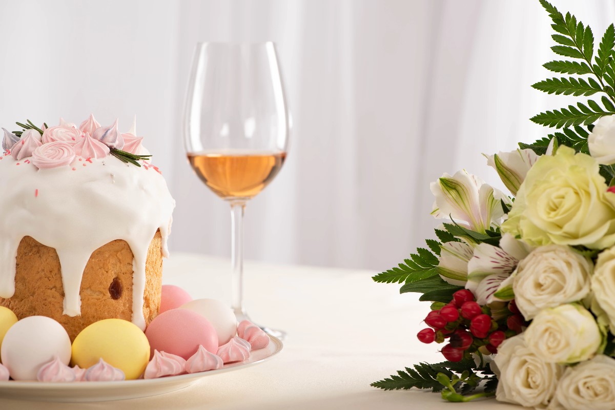 Olive cake with wine