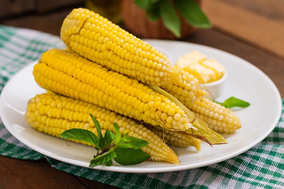 Overcooked corn