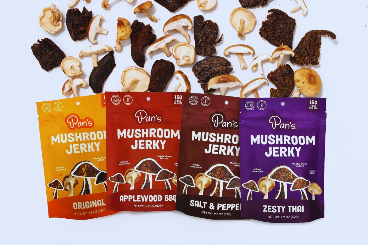 Pans mushroom jerky
