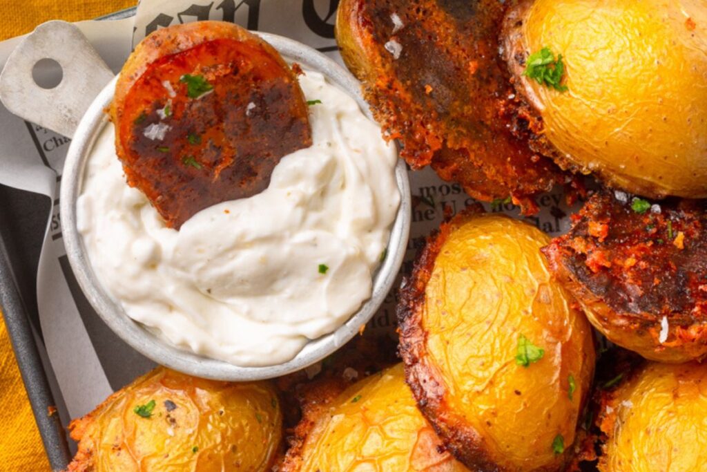 Parmesan Crusted Potatoes by The Cookin Chicks