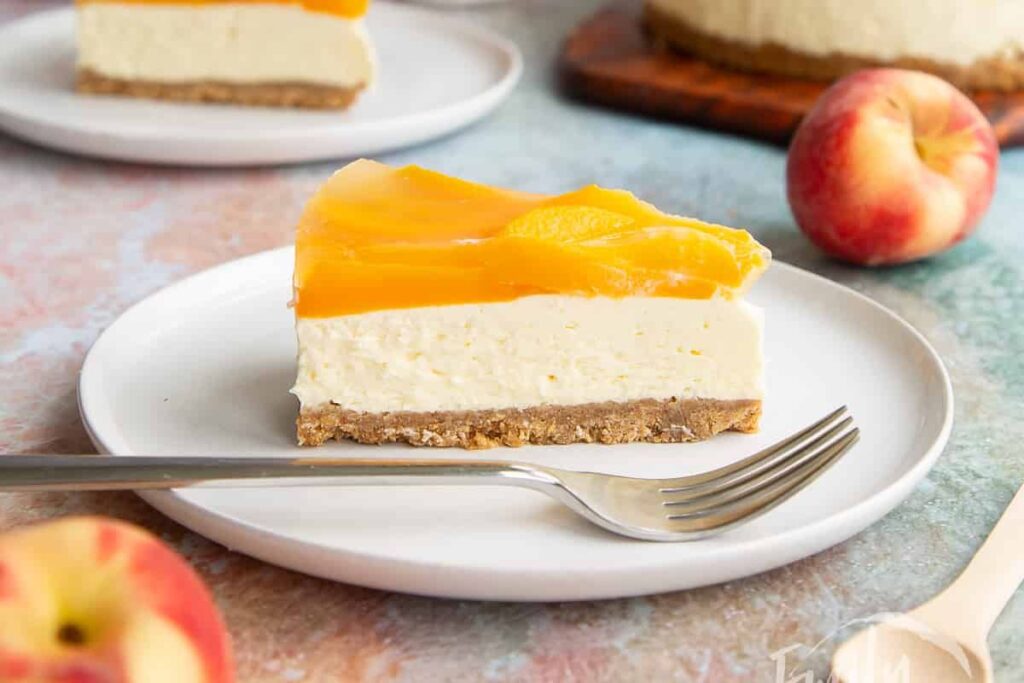 Peach Cheesecake by Emily Leary