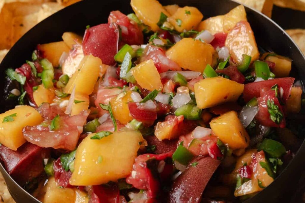 Peach Pico de Gallo by Mandi of the Mountains