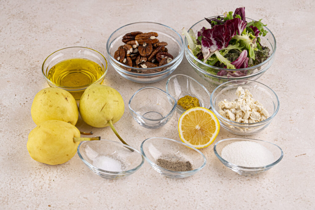 Pear Gorgonzola Salad Ingredients