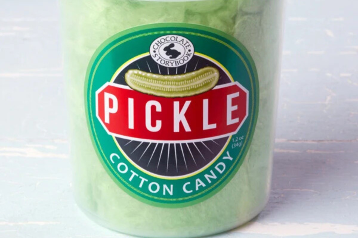 Pickle cotton candy