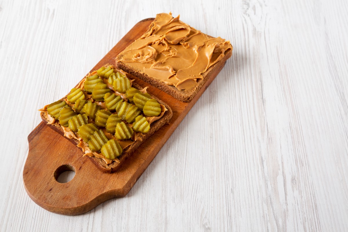 Pickles and peanut butter
