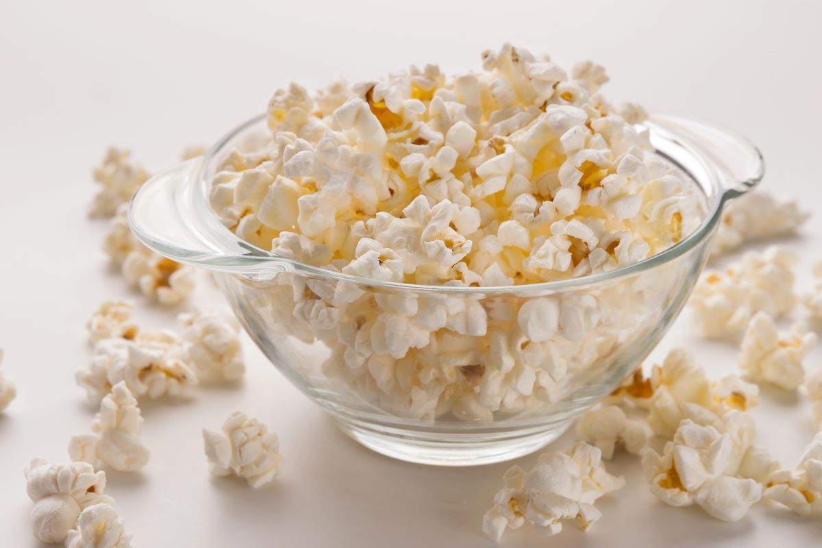 Popcorn in a bowl