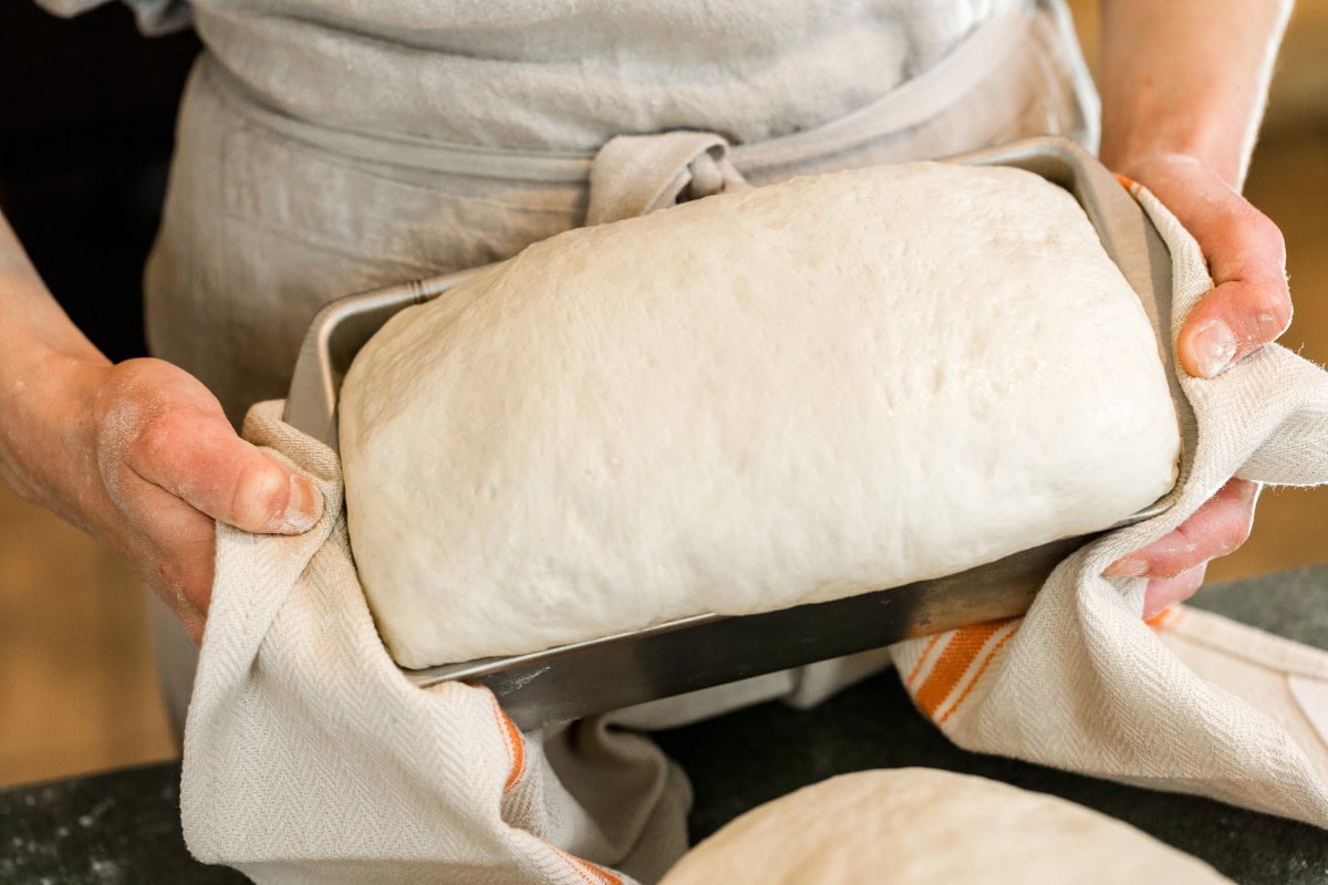 Prepare sourdough for baking