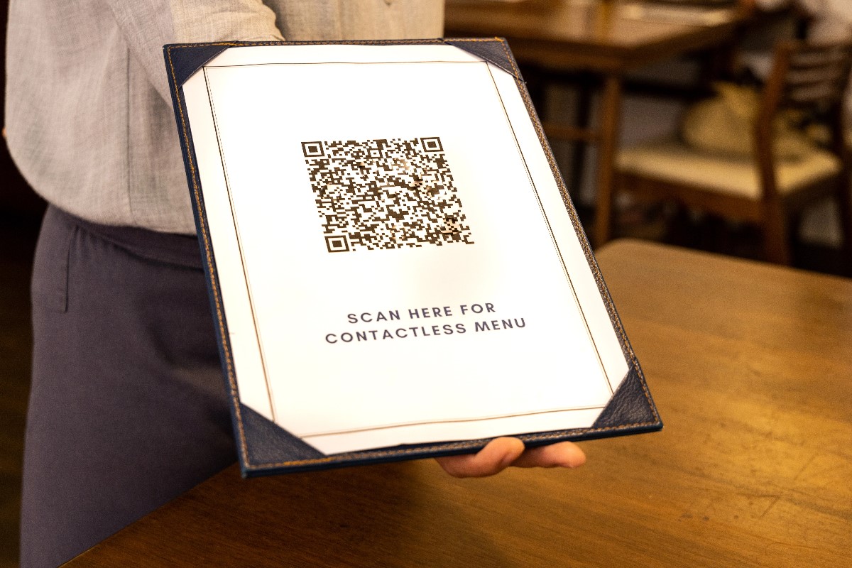 QR Code in restaurant menu