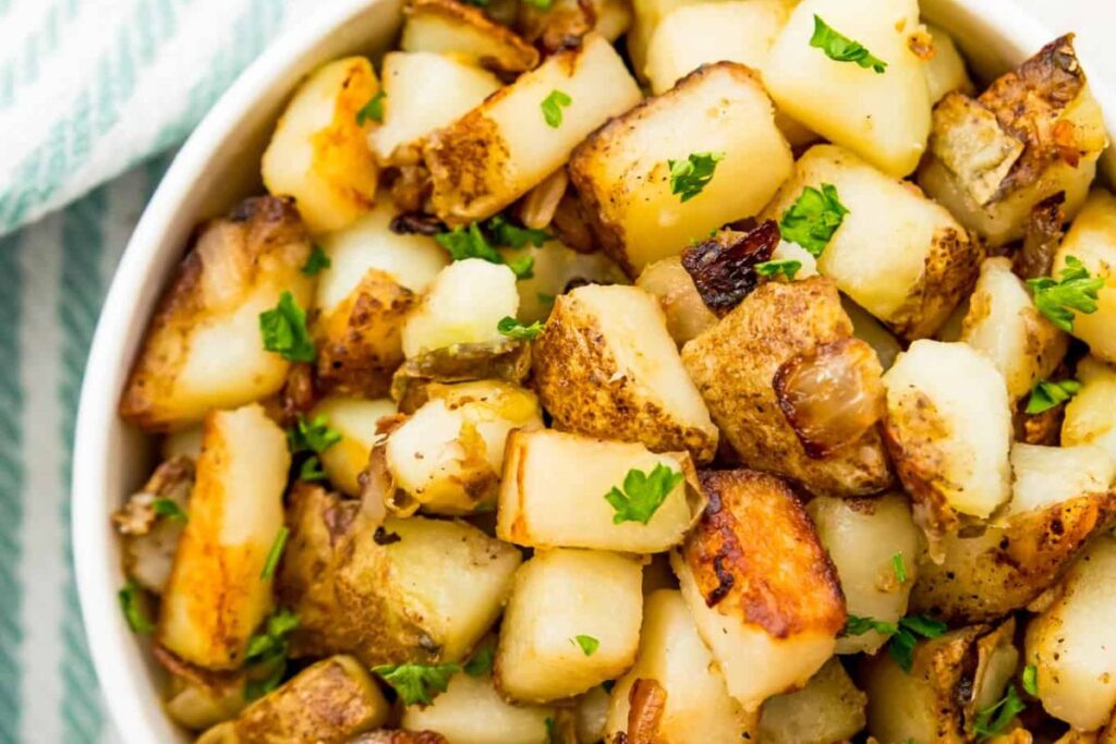 Quick Easy Southern Fried Potatoes by Pure and Simple Nourishment