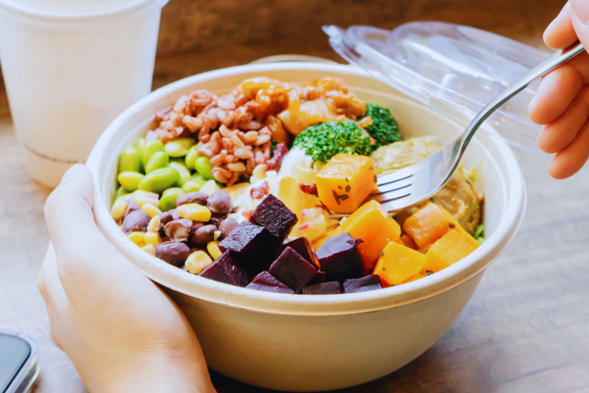 Quinoa salad with veggies