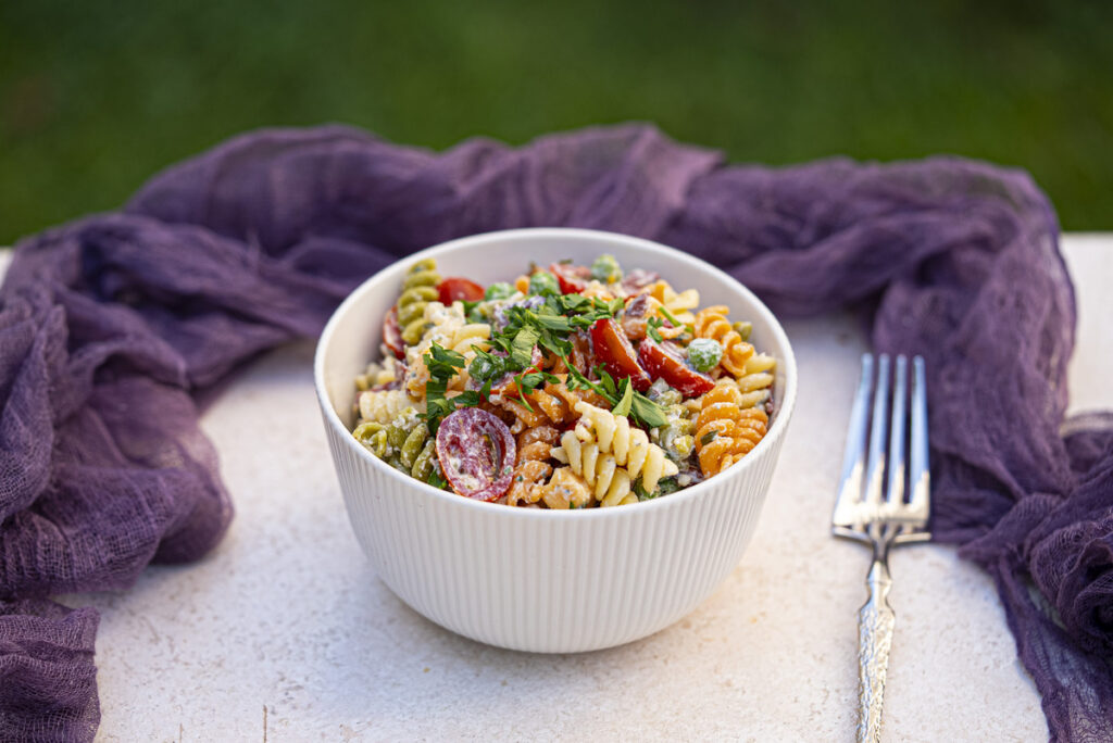 Ranch Pasta Salad with Bacon