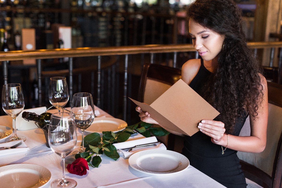 Restaurant menu