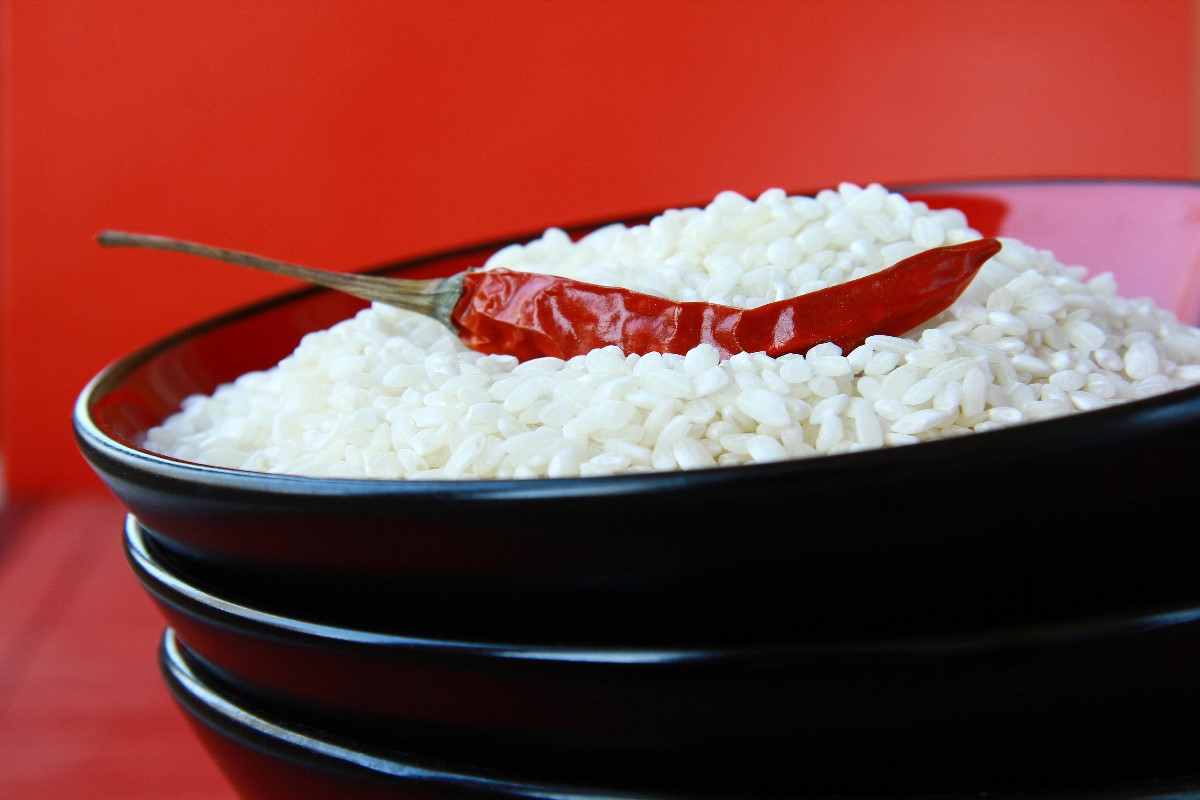 Rice and pepper