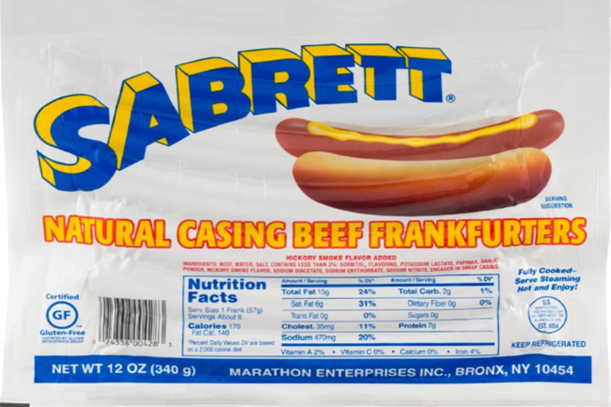 Sabrett hot dogs