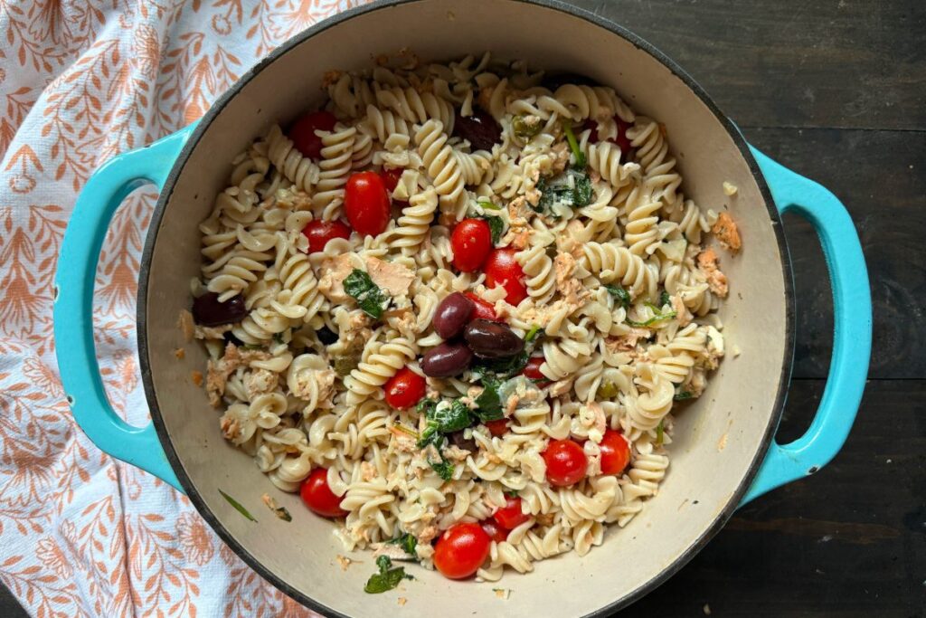 Salmon Pasta Bake by The Clean Happy Life