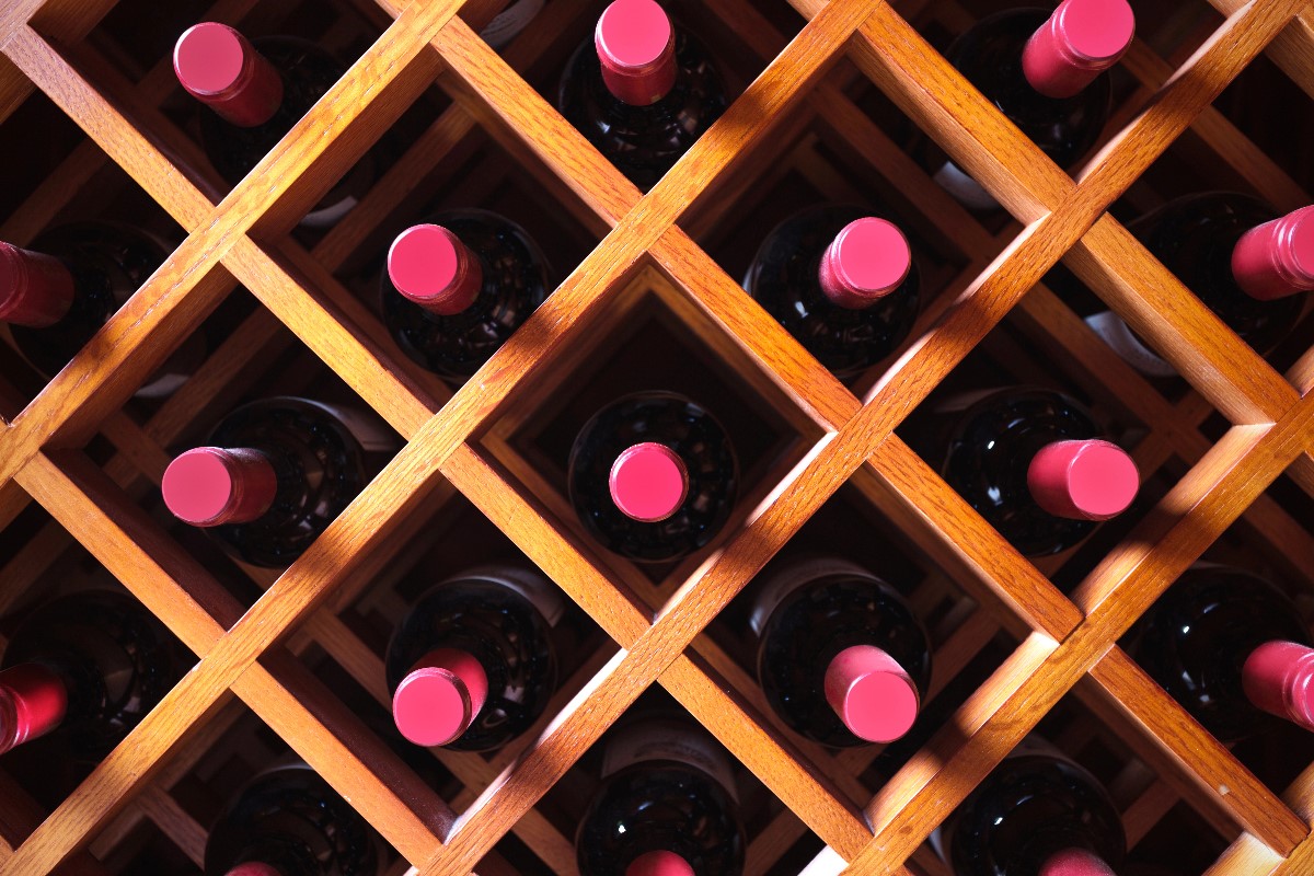 Same wine in rack