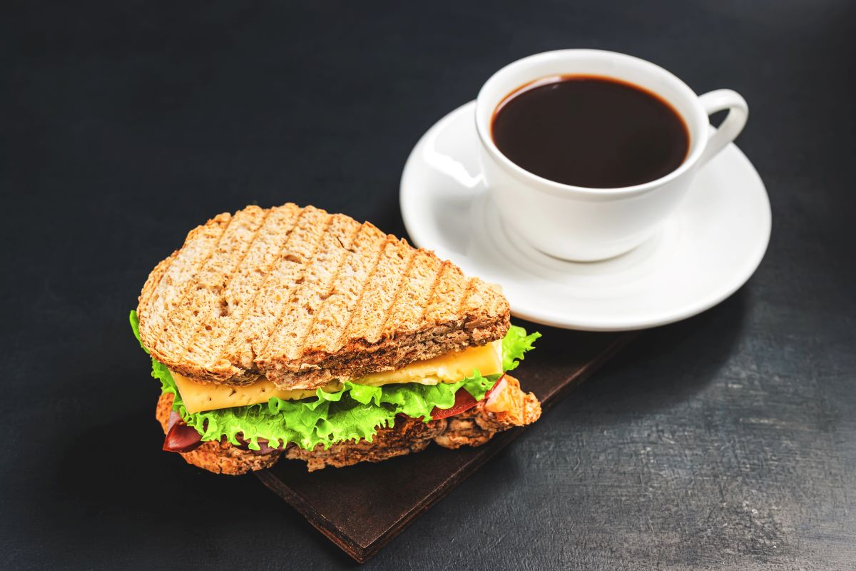 Sandwich and Coffee
