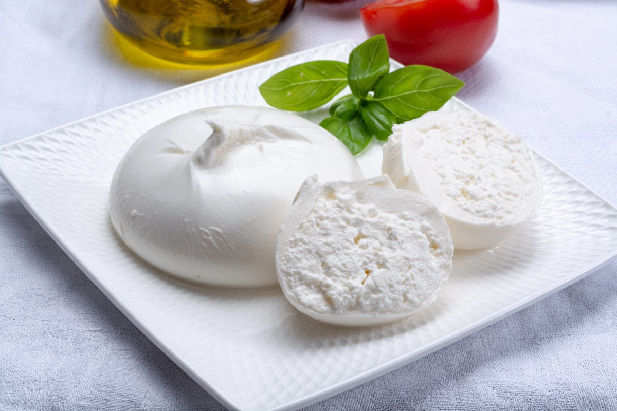 Sliced buratta