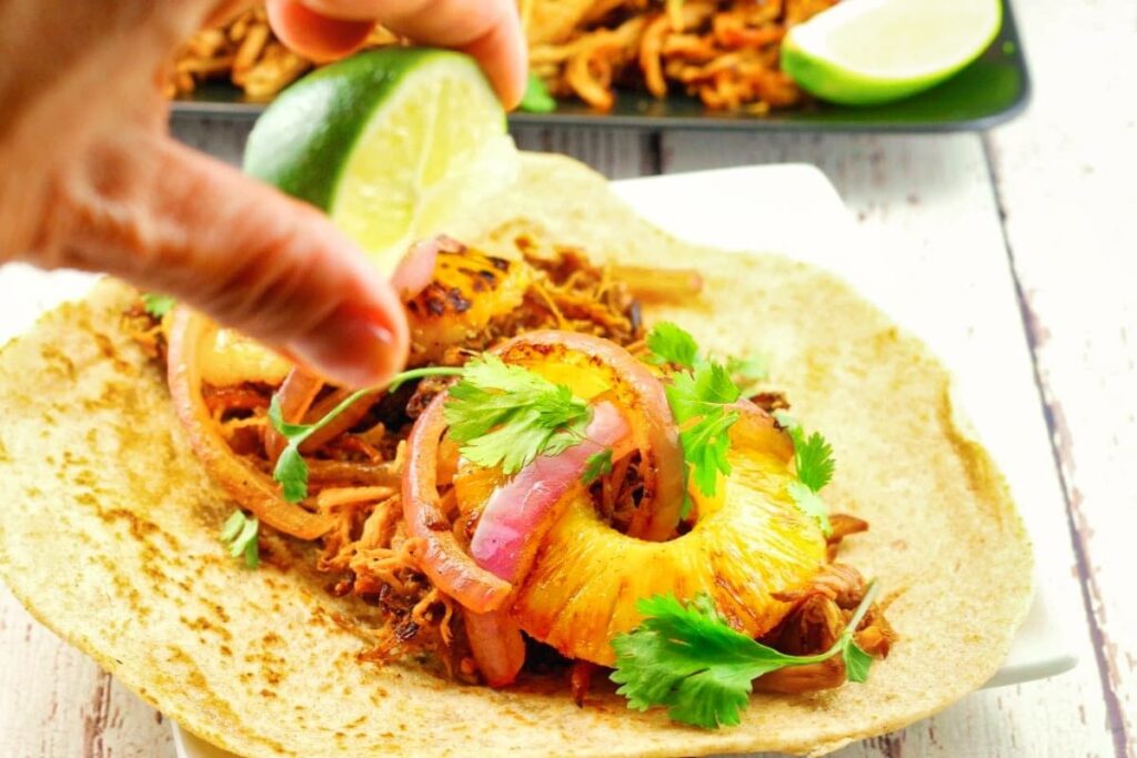 Slow Cooker Pork Pineapple Carnitas by Food Meanderings