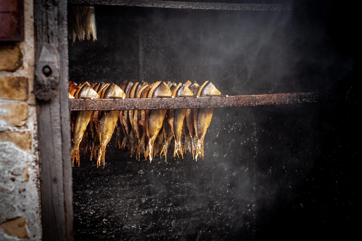 Smoke fish house