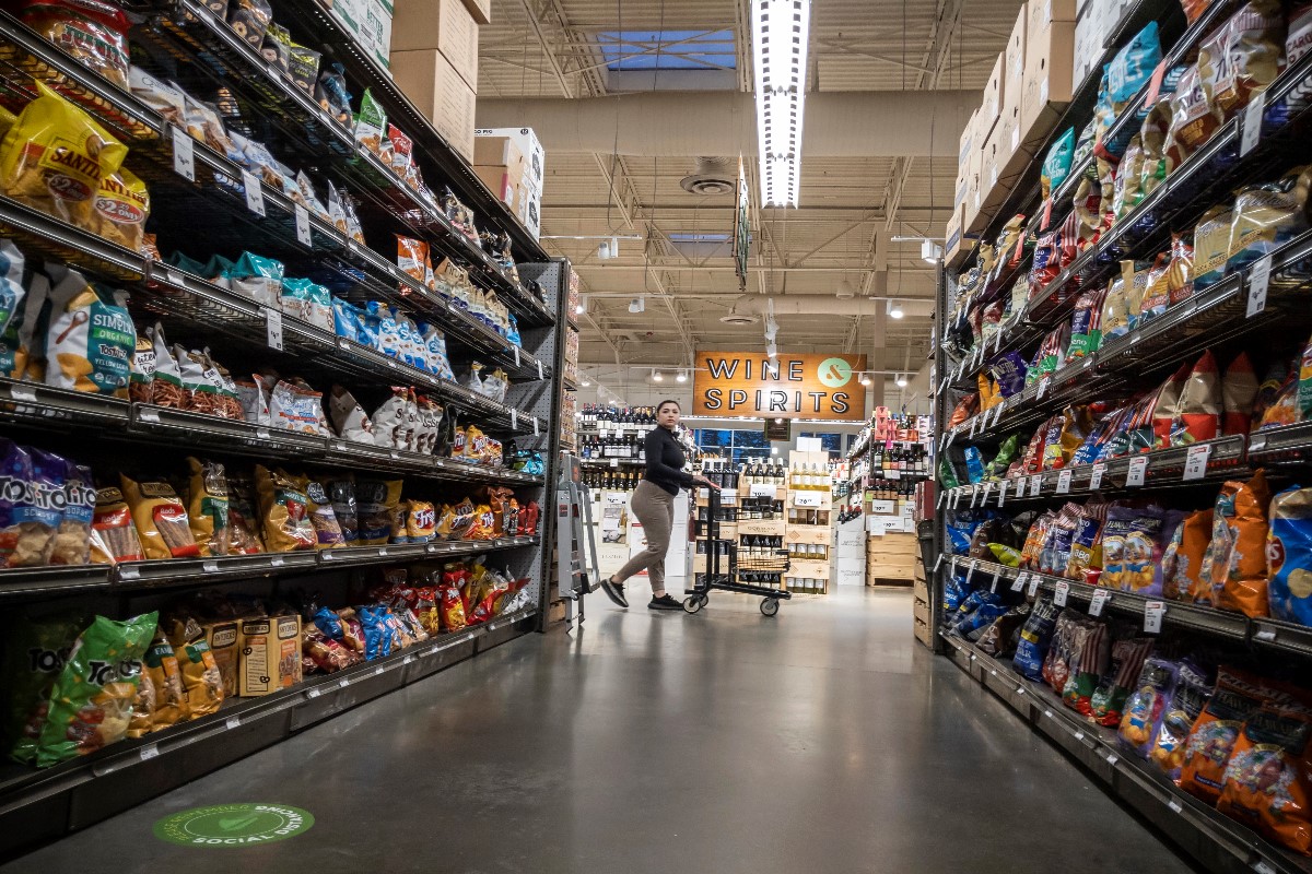 Snacks aisle