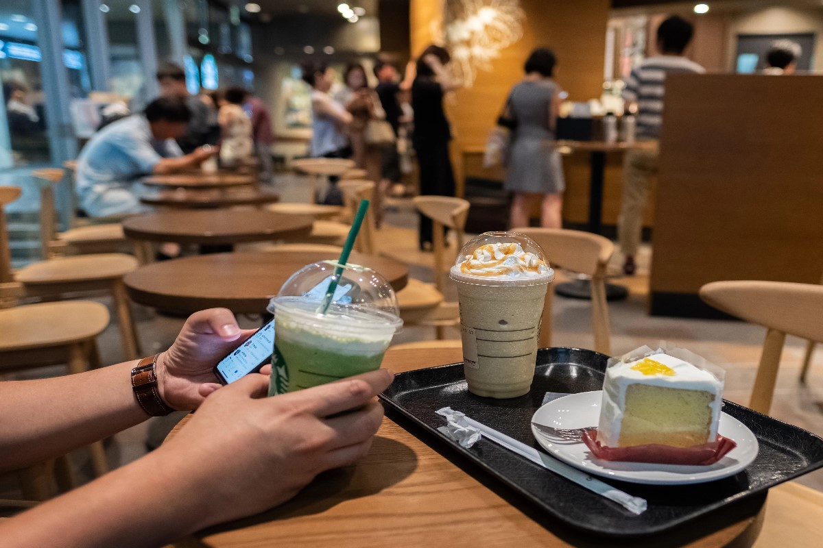 Starbucks in store