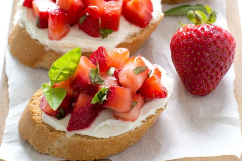 Strawberry Bruschetta by Chef Savvy