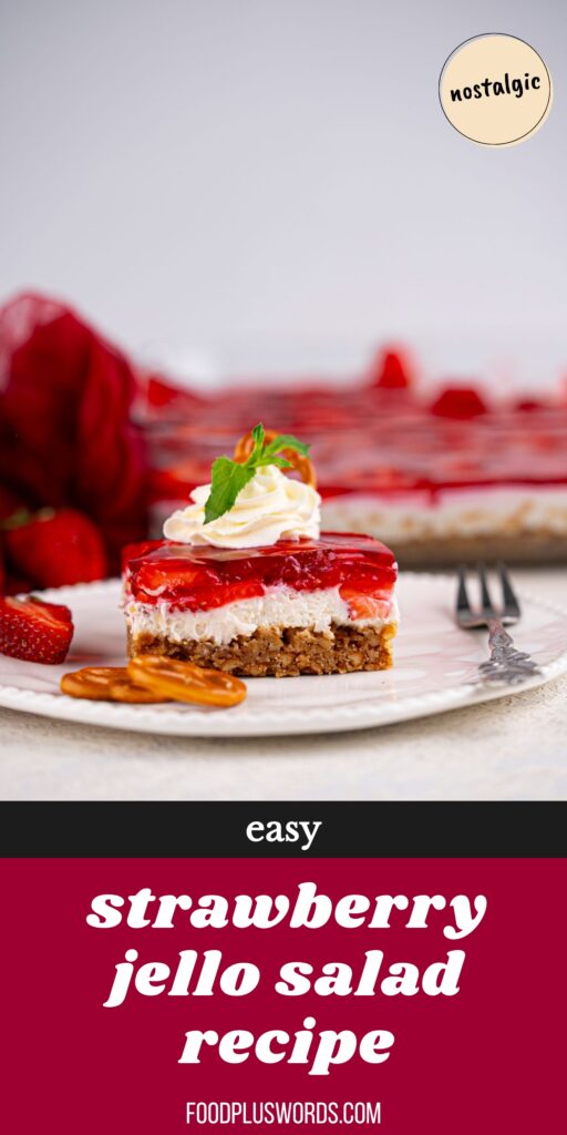 Strawberry Pretzel Jello Salad