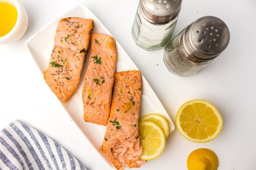 Summer Meals Air Fryer Salmon by Yum and Yummer